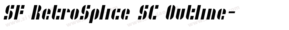 SF RetroSplice SC Outline字体转换